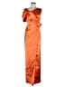 Unbranded Orange Cocktail Dress Size M (estimated) - photo 1