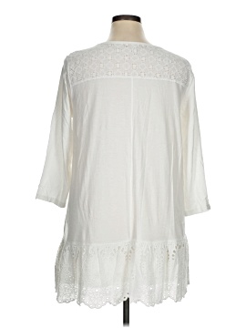 LOGO by Lori Goldstein 3/4 Sleeve Blouse (view 2)