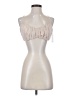 Rumer 100% Linen Ivory Tan Sleeveless Blouse Size S - photo 1