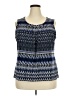 Le Suit Separates Blue Tank Top Size 2X - photo 1