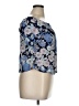 J.Crew Blue Short Sleeve Blouse Size XL - photo 4
