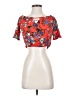 Bleuh Ciel Red Short Sleeve Blouse Size S - photo 1
