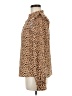 Rachel Parcell 100% Polyester Animal Print Brown Long Sleeve Blouse Size 8 - photo 5