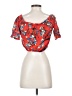Bleuh Ciel Red Short Sleeve Blouse Size S - photo 2