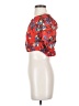 Bleuh Ciel Red Short Sleeve Blouse Size S - photo 5