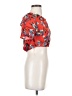Bleuh Ciel Red Short Sleeve Blouse Size S - photo 4