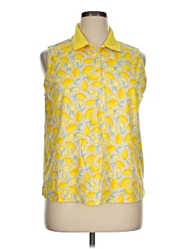 Lands' End Sleeveless Button Down Shirt