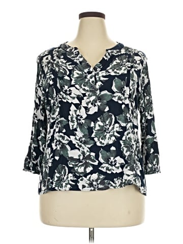 Monday Fun 3/4 Sleeve Blouse (view 1)