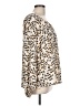 CAbi 100% Polyester Animal Print Ivory Long Sleeve Blouse Size L - photo 4