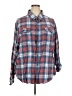 George Plaid Blue Long Sleeve Button-Down Shirt Size 3X - photo 1