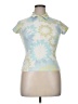 Express Blue Short Sleeve Blouse Size XL - photo 1