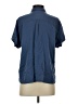 J.Jill 100% Modal Solid Blue Short Sleeve Button-Down Shirt Size S - photo 2