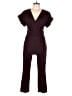 Express Solid Burgundy Jumpsuit Size M - photo 1