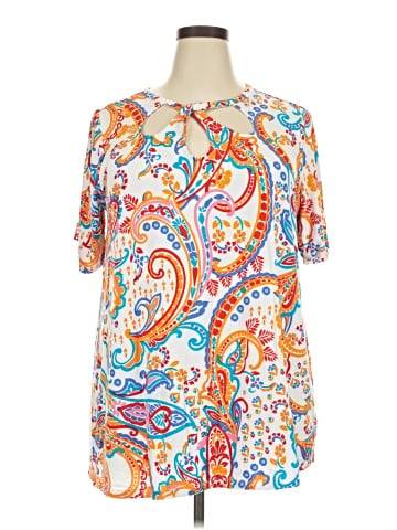 Jessica London Short Sleeve Blouse (view 1)
