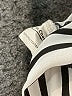Elia Cher 100% Polyester Stripes Ivory Long Sleeve Blouse Size 12 - photo 8