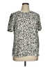 Rose + Olive Silver Short Sleeve Blouse Size XL - photo 1