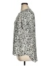 Rose + Olive Silver Short Sleeve Blouse Size XL - photo 5