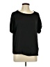 Naked Zebra 100% Polyester Black Short Sleeve Top Size L - photo 1