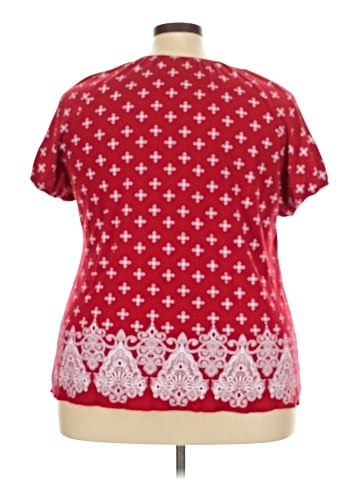 Karen Scott Short Sleeve Blouse (view 2)