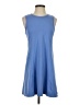 DKNY Solid Blue Casual Dress Size S - photo 1