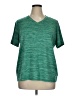 Reebok 100% Polyester Tweed Green Active T-Shirt Size 1X - photo 1