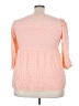 Torrid 100% Polyester Pink 3/4 Sleeve Blouse Size 2X Plus (2) - photo 2