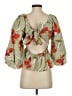 Y.A.S Green 3/4 Sleeve Blouse Size S - photo 2