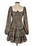 Lulus 100% Polyester Animal Print Brown Cocktail Dress Size S - photo 2