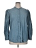 Express Blue 3/4 Sleeve Button-Down Shirt Size XL - photo 1