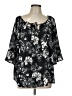 Torrid 100% Polyester Black 3/4 Sleeve Blouse Size Lg Plus (0) - photo 1