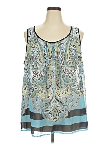 a.n.a. A New Approach Sleeveless Blouse (view 1)