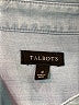 Talbots 100% Lyocell Blue Sleeveless Button-Down Shirt Size 4 - photo 7