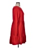 Just Be... Solid Red Casual Dress Size 1X - photo 4