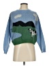 Shein Camo Blue Pullover Sweater Size S - photo 1