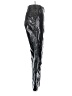 KITRI 100% Viscose Metallic Black Casual Pants Size UK 8 / US 4 - photo 4