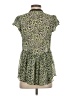BCBGeneration 100% Polyester Green Short Sleeve Blouse Size XXS - photo 2