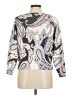 Ann Taylor Paisley Silver Pullover Sweater Size M - photo 2
