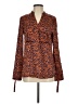 MAAC London 100% Polyester Animal Print Orange Kimono Size S - photo 1