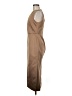 ROCHAS 100% Polyester Solid Brown Casual Dress Size M (estimated) - photo 5