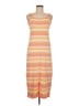 Solid & Striped Stripes Orange Casual Dress Size M - photo 1