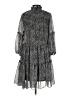 Taylor 100% Polyester Animal Print Gray Casual Dress Size S - photo 2