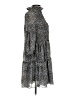 Taylor 100% Polyester Animal Print Gray Casual Dress Size S - photo 4