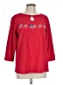 Quacker Factory Red 3/4 Sleeve Top Size L - photo 1