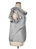 Sunny Leigh Metallic Silver Short Sleeve Top Size XL - photo 4