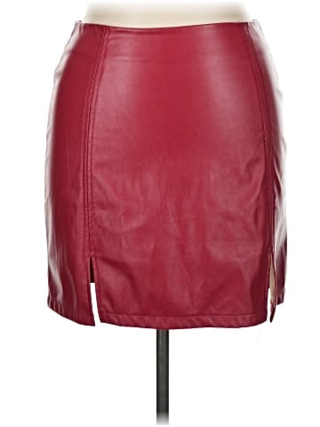 Simlu Faux Leather Skirt (view 1)