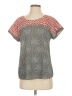 Le Sample 100% Polyester Multi Color Gray Short Sleeve Top Size S - photo 1