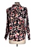 C established 1946 100% Cotton Floral Black Long Sleeve Blouse Size L - photo 2
