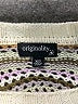 Originality Chevron-herringbone Ivory Pullover Sweater Size XS - photo 7