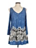 Coco Bianco Blue 3/4 Sleeve Top Size M - photo 1