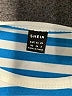 Shein Stripes Blue Short Sleeve T-Shirt Size 2 - photo 7